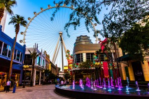 The High Roller is just one of the many new openings at The LINQ located between The Flamingo and The Quad on The Strip. The LINQ also offers California's famous Sprinkles Cupcakes, Ice Cream, and Cookies along with a sleek and modern Yard House with patio top seating overlooking The Strip skyline. Photo by Makena Markman