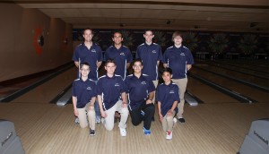 Competing for state champions, the men’s bowling team lost in the quarterfinals 7-2 against Las Vegas High School. Photo courtesy of Lifetouch Photography