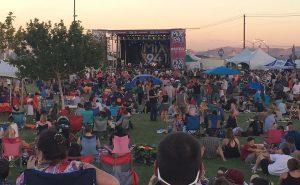 As the sun began to set, Daughtry performed a fan favorite, “Waiting for Superman.” Photo by McKenna Cooley 